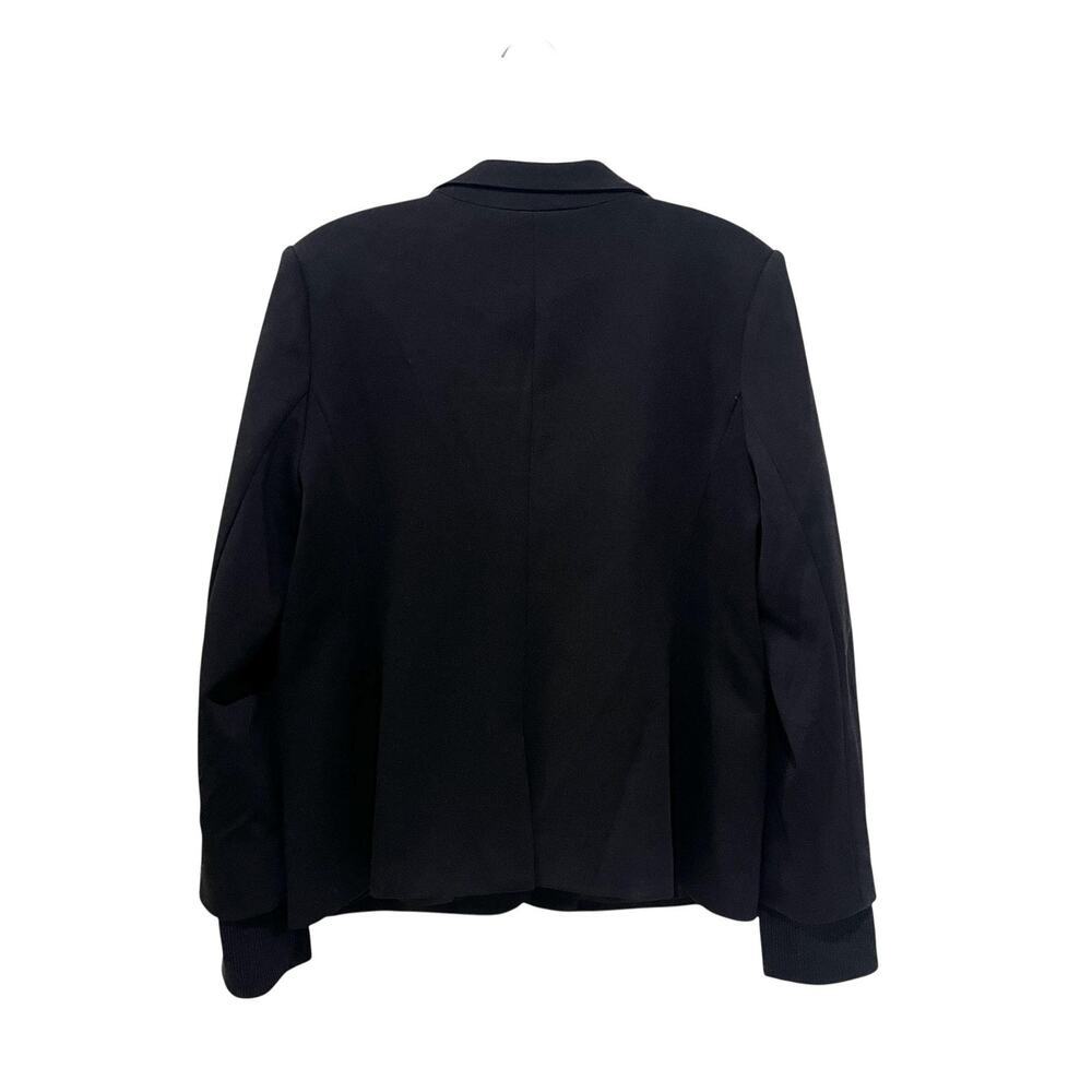 Skies Are Blue Knit Blazer Womens Large Black  Stretch Knit Cuff Jacket - Picture 3 of 9